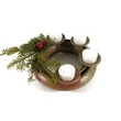 Adventi koszorú (bézs-antikzöld)