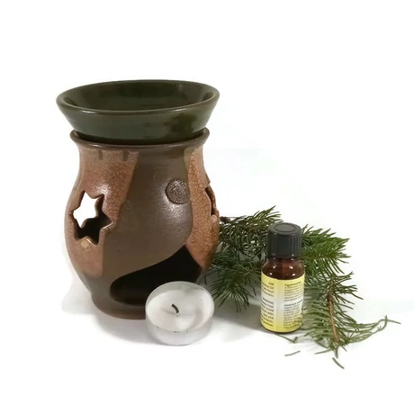 Párologtató aromalámpa antikzöld-bézs
