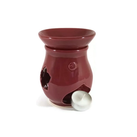 Párologtató aromalámpa (bordó-virágos)