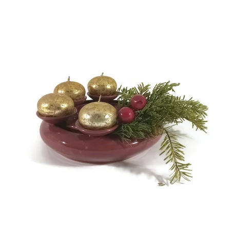 Adventi koszorú (mályva-bordó)